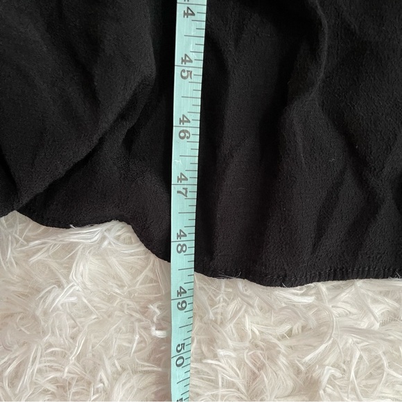 Zara Tiered Midi Dress Women’s Small Self Tie Straps Black Flowy Smocked Top - Picture 4 of 5